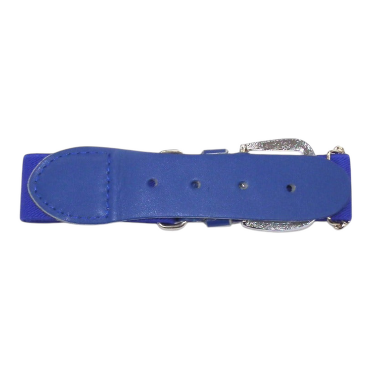 Cinto para uniforme de béisbol Radach Sports en color azul rey con hebilla metálica y diseño elástico ajustable