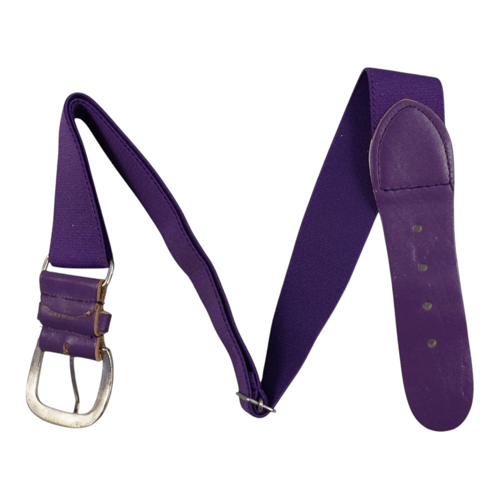 Cinto para uniforme de béisbol Radach Sports en color morado con hebilla metálica y diseño ajustable