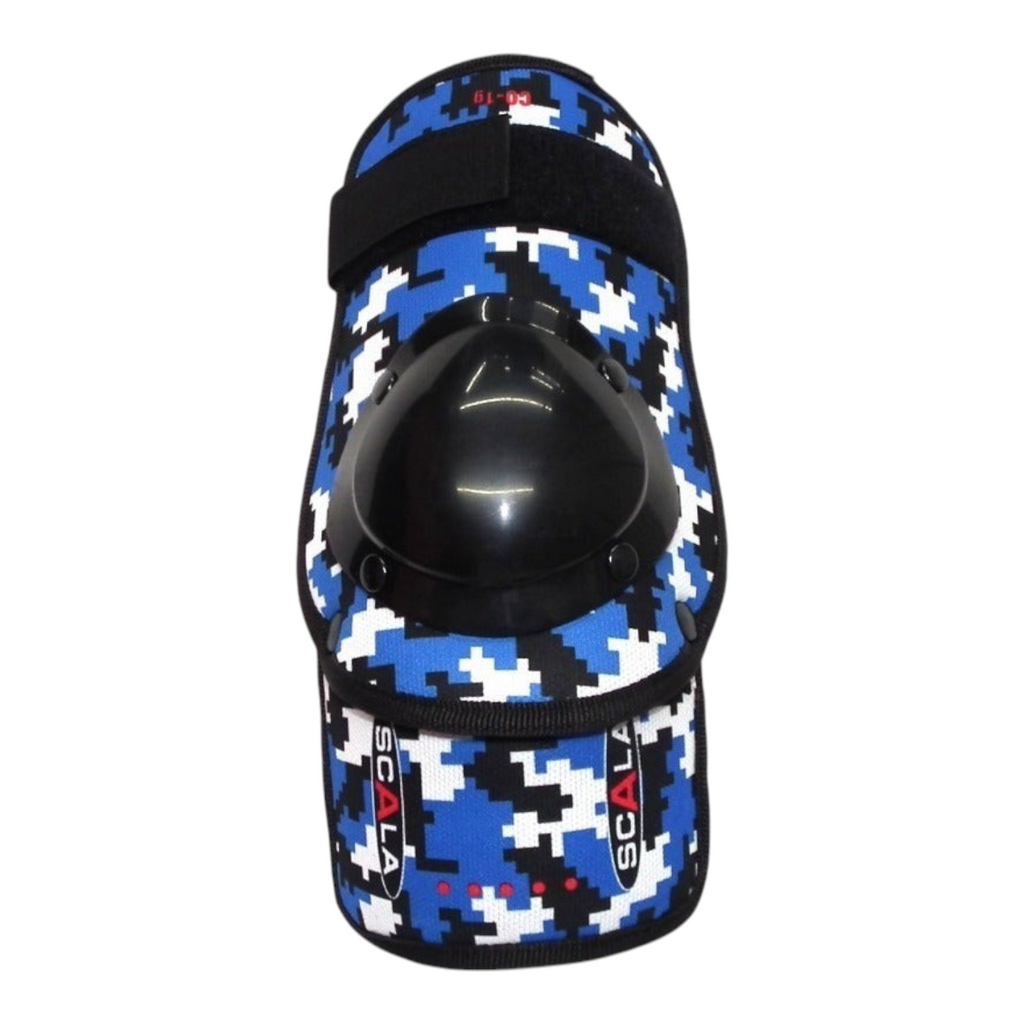 Codera para bateador Radach Sports Scala con estampado de camuflaje azul y protector rígido negro para béisbol