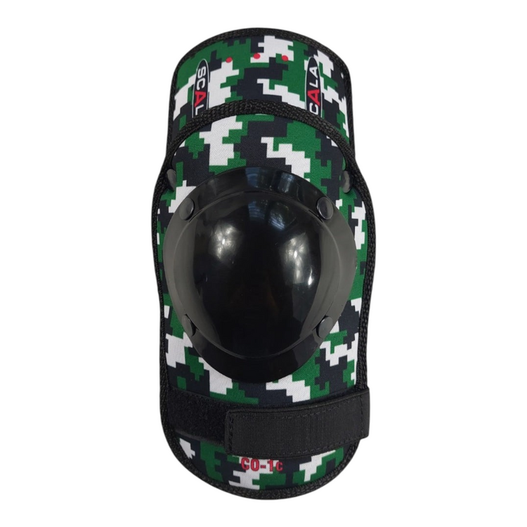 Codera para bateador Radach Sports Scala en color camuflaje verde con protector rígido negro, talla chica para adulto.