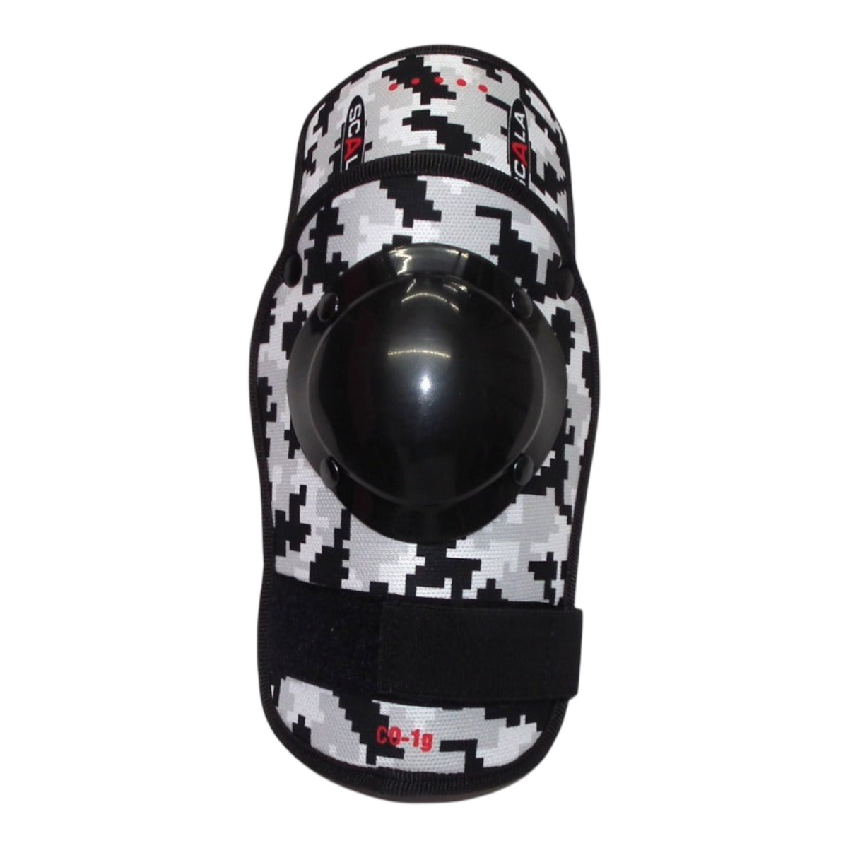 Codera para bateador Radach Sports Scala con estampado camuflaje blanco y negro y protector central rígido