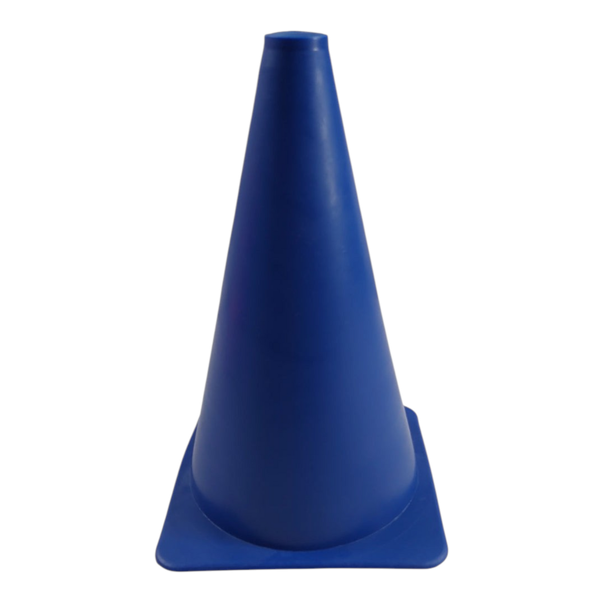 Cono de entrenamiento azul Radach Sports de 23 cm fabricado en plástico rígido con base cuadrada