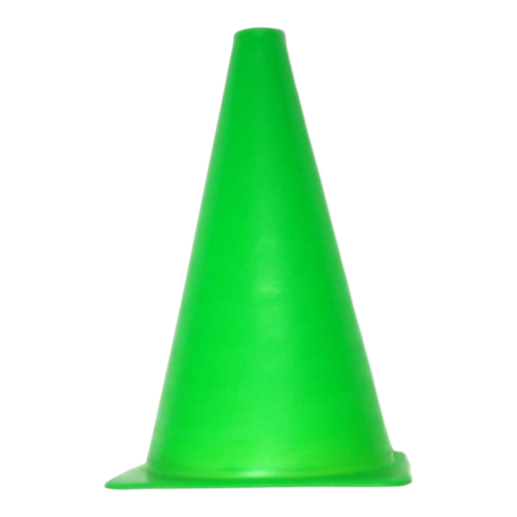 Cono de entrenamiento Radach Sports de 23 cm en color verde brillante para ejercicios deportivos