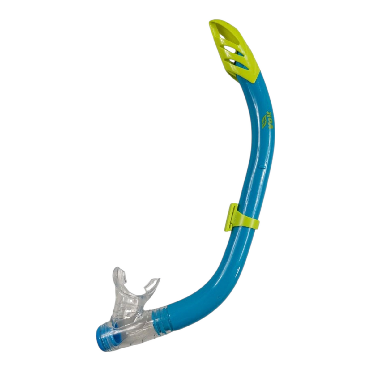 Esnórquel Voit Triton de Radach Sports en color azul y verde con boquilla de silicón suave y válvula de purga