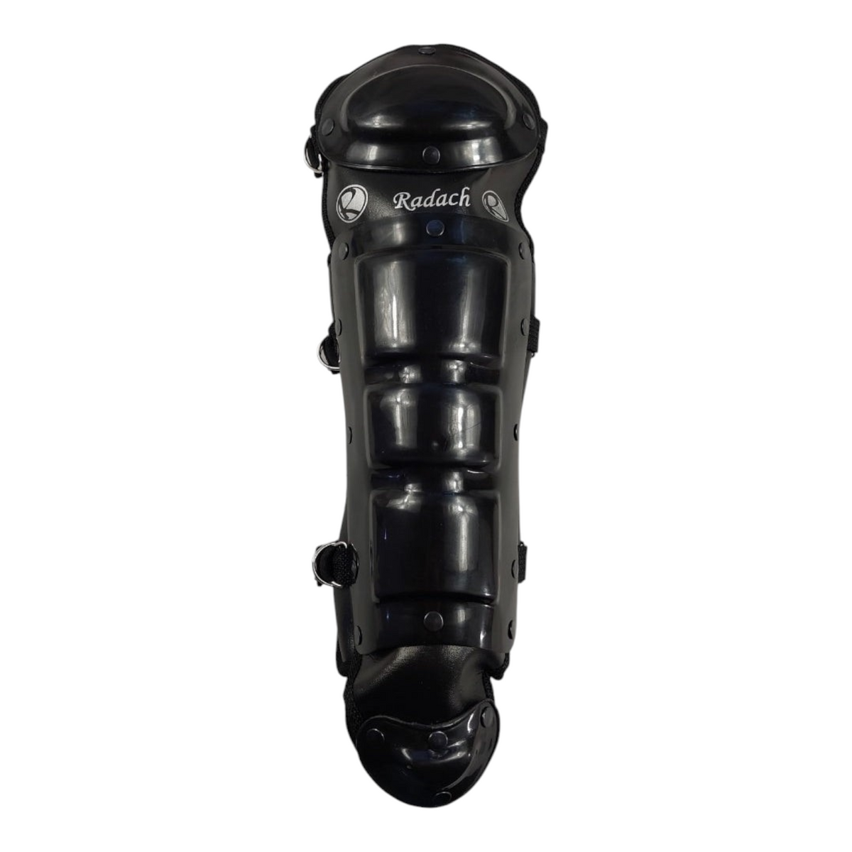 Espinillera de catcher Radach Sports infantil en color negro para béisbol con diseño protector resistente
