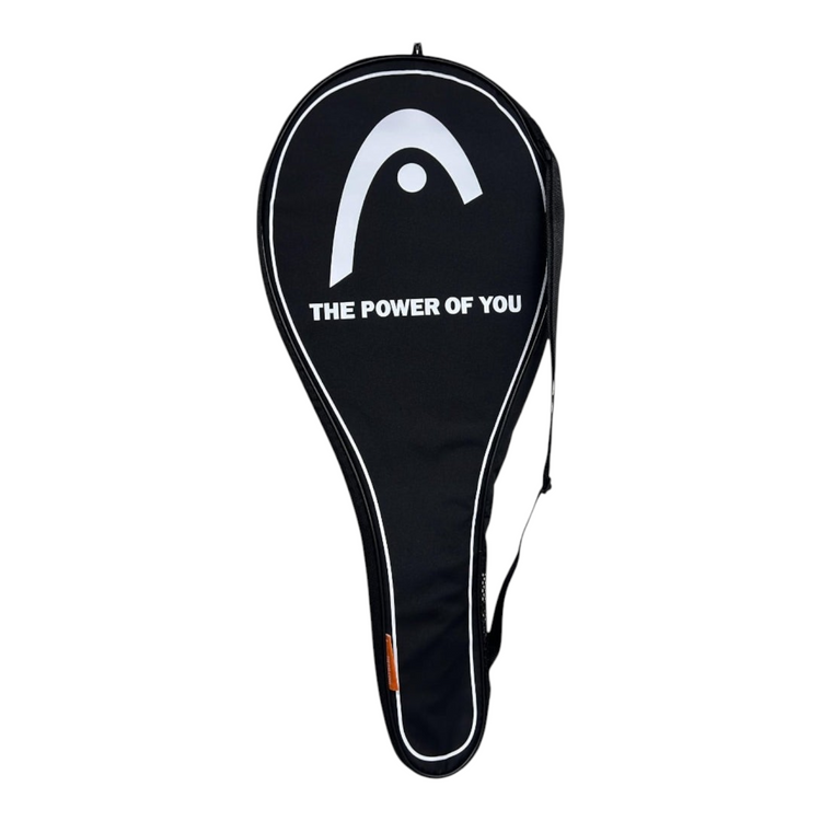 Funda Radach Sports para raqueta de tenis Head en color negro con logo blanco y correa ajustable para el hombro