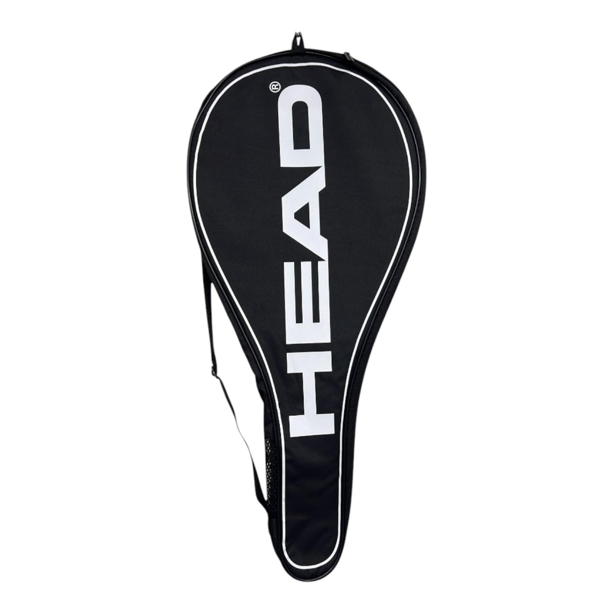 Funda Radach Sports para raqueta de tenis Head en color negro con logo blanco y correa ajustable para el hombro