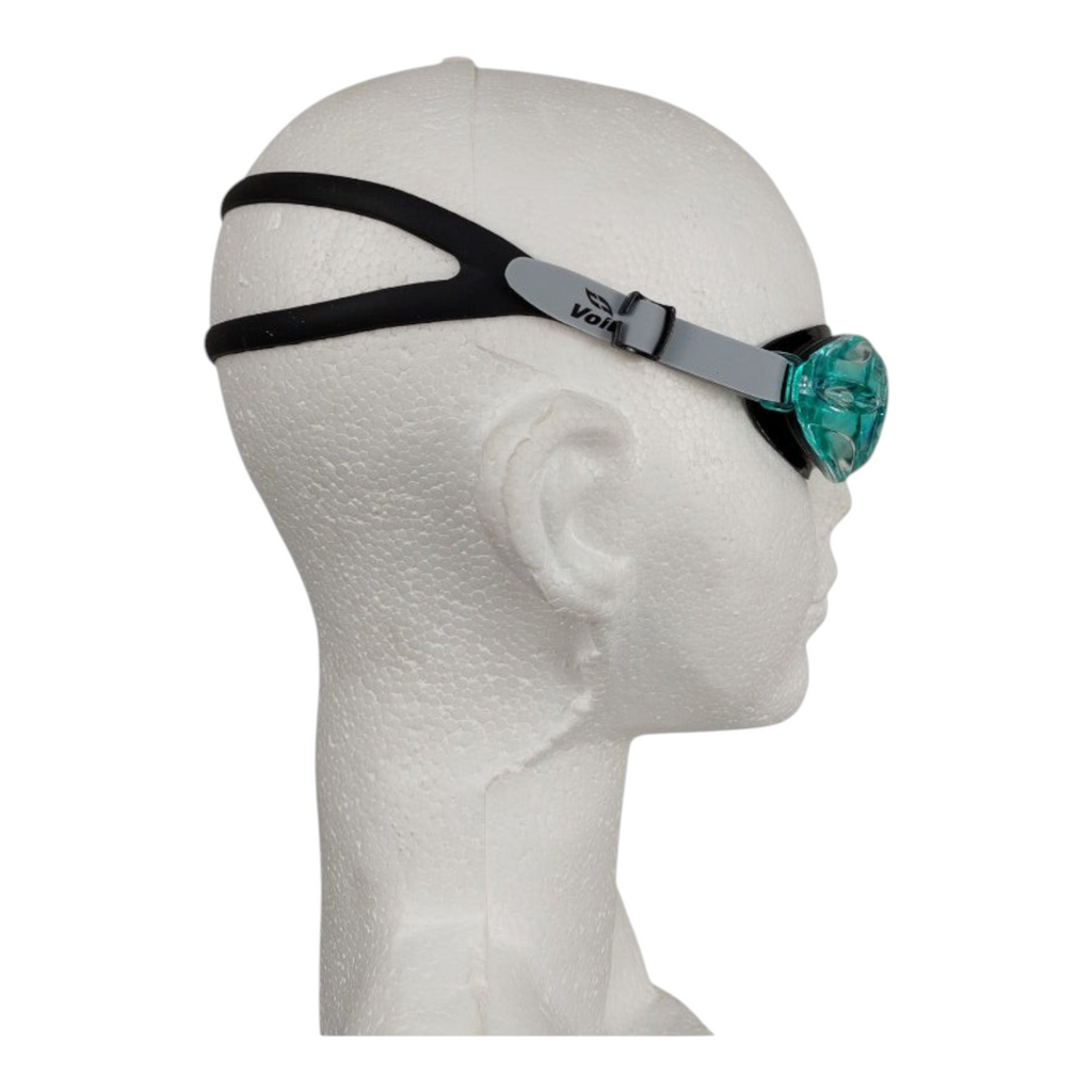 Gafas de natación Radach Sports Voit Sr Chrono con lentes de policarbonato verde y correa de silicón negra