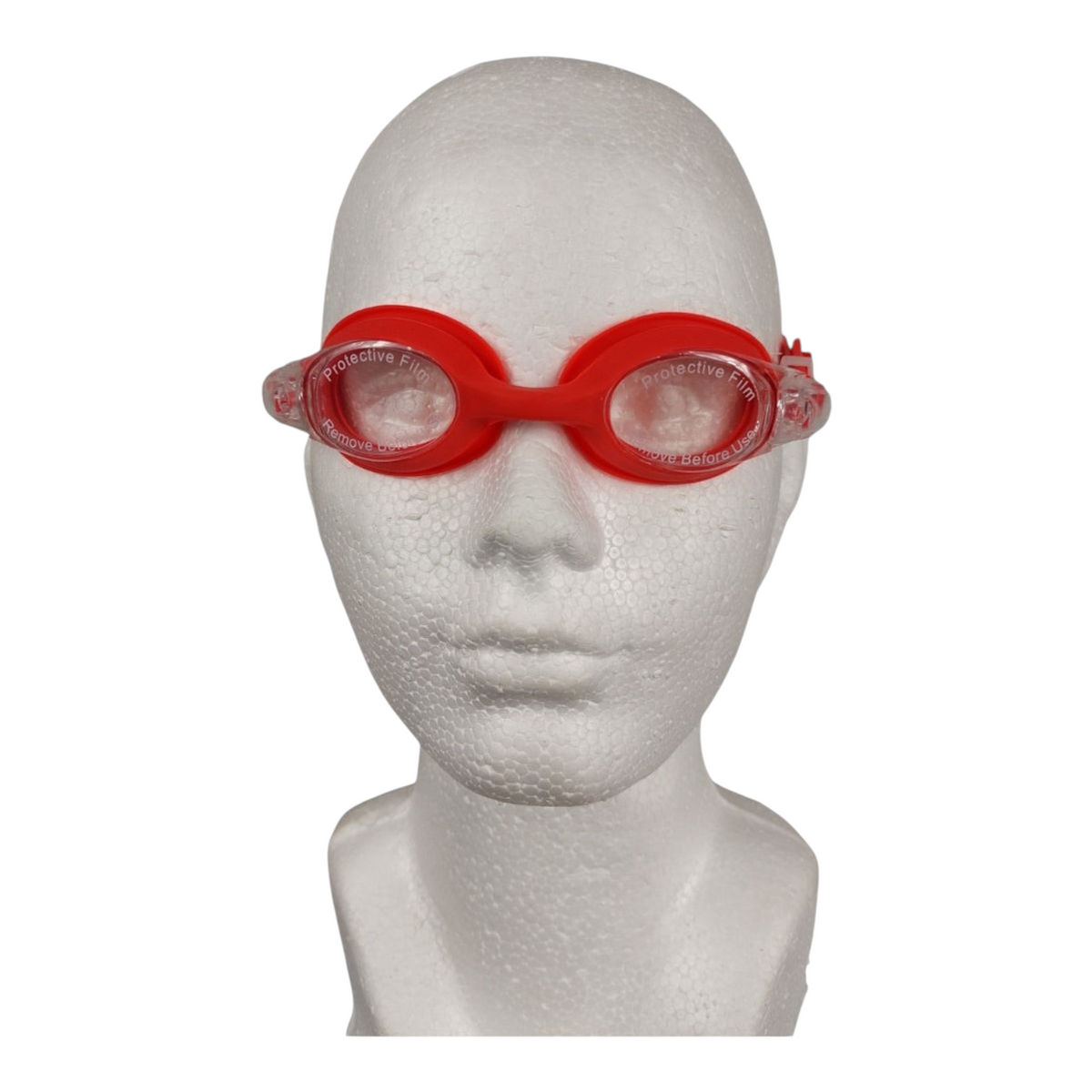 Goggles de natación Radach Sports Hanop G540 rojos para adulto con lentes de policarbonato y ajuste de silicón