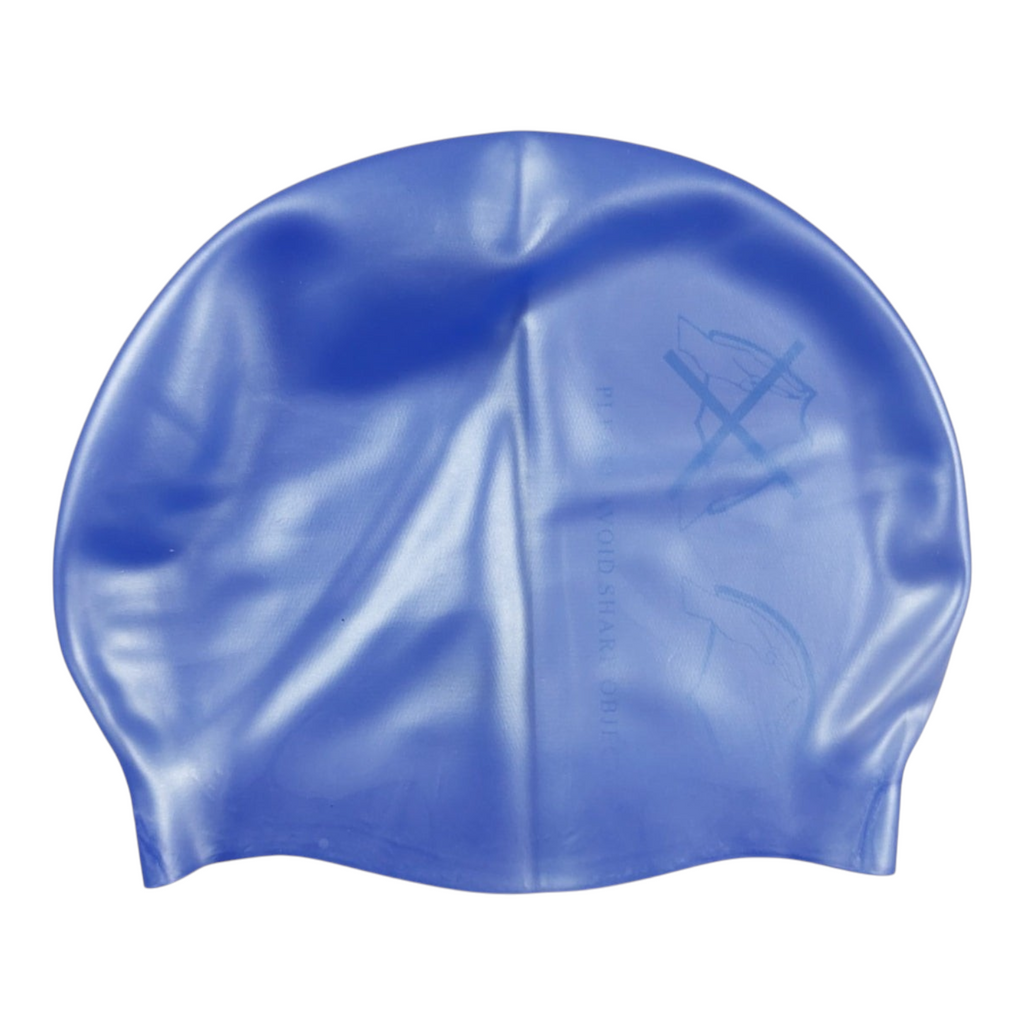Gorra de natación Radach Sports de silicona azul con diseño liso para adultos