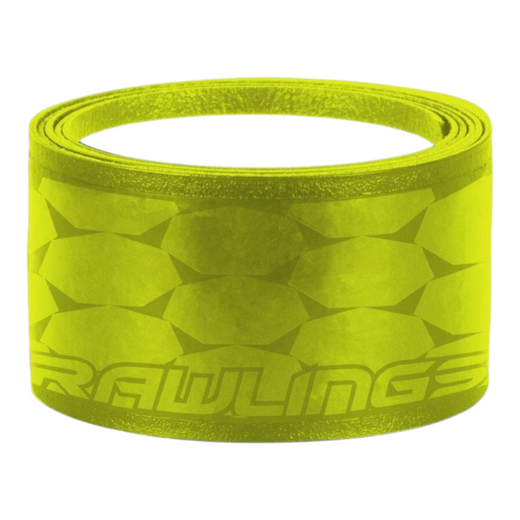 Grip para bate de béisbol Radach Sports Rawlings de 1.00 mm en color amarillo con textura antideslizante