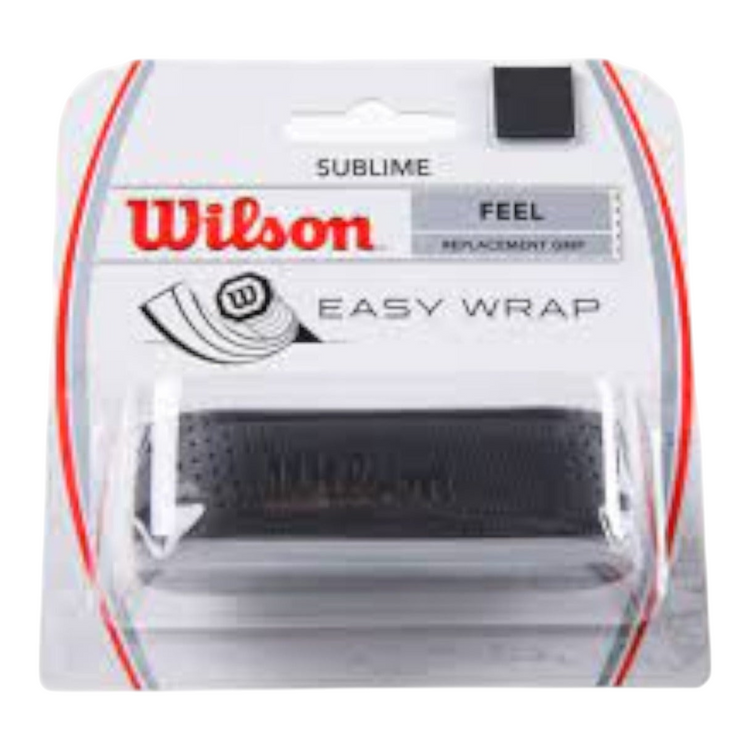 Grip de repuesto Wilson Sublime negro para raquetas, con alta absorción y tracción, vendido por Radach Sports