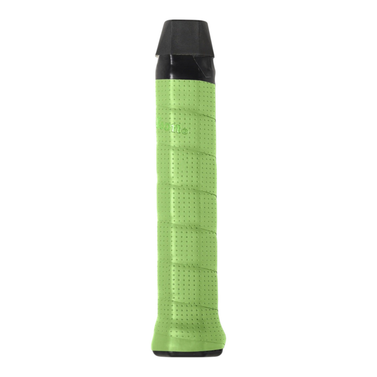 Grip para raqueta Wilson Dual Performance verde con textura perforada para mayor tracción, vendido por Radach Sports