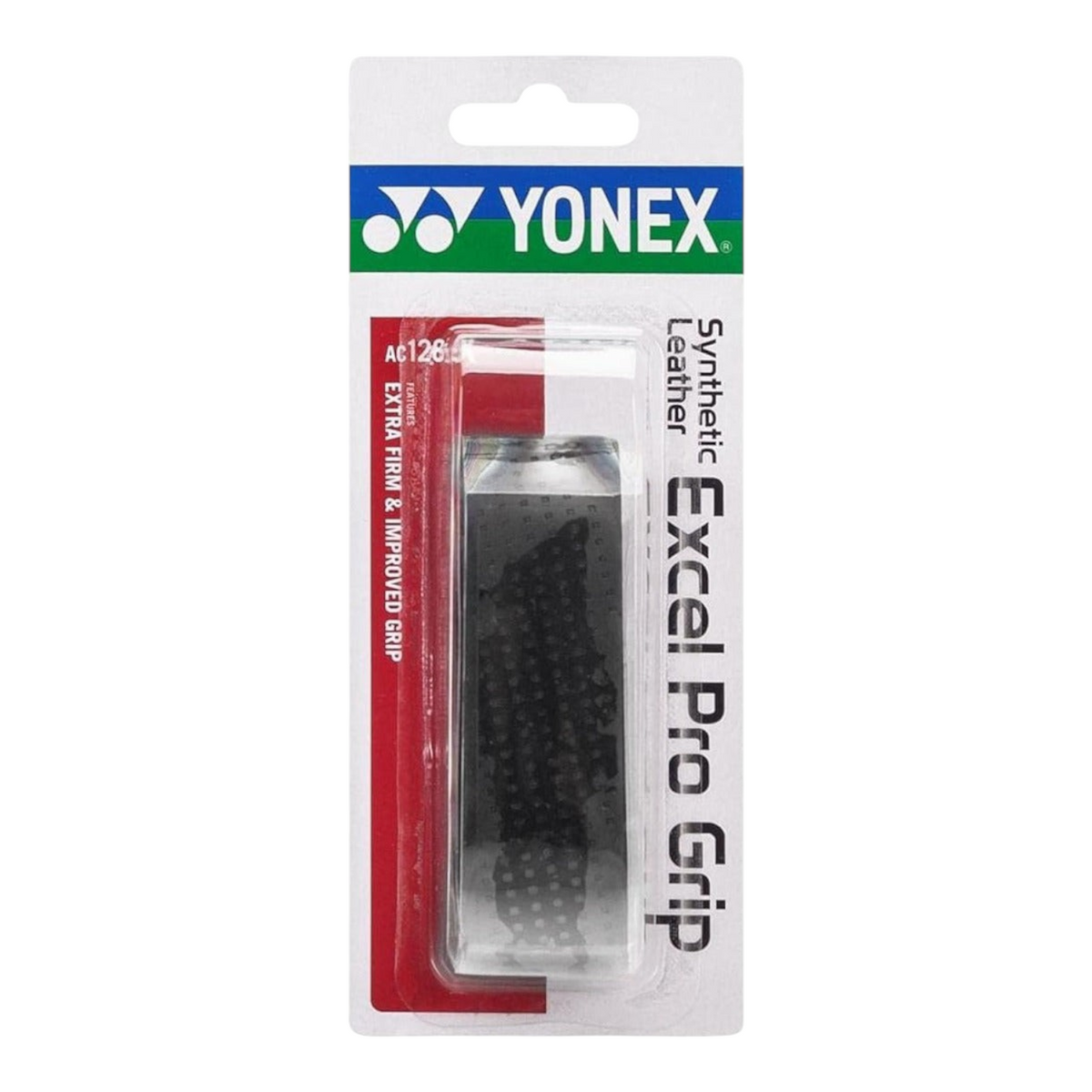 Grip de repuesto Radach Sports Yonex Excel Pro de cuero sintético color negro para raqueta de tenis