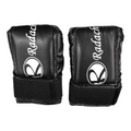 Guantaletas de boxeo Radach Sports negras de vinil talla mediana con ajuste de muñequera para entrenamiento en casa