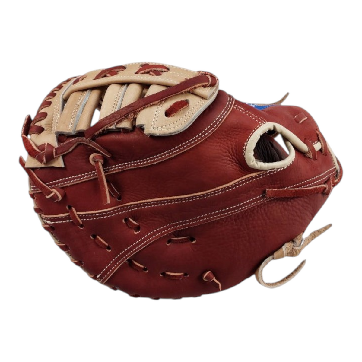 Guante de beisbol Radach Sports Rookie de primera base en piel color cafe y hueso de 12.75 pulgadas