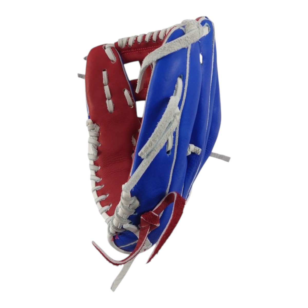Guante de beisbol Radach Sports Rookie de 12 pulgadas en color azul y rojo para jugadores principiantes
