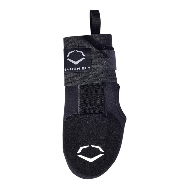 Guante deslizante Radach Sports Evoshield negro para mano izquierda con placas protectoras y correa de compresión
