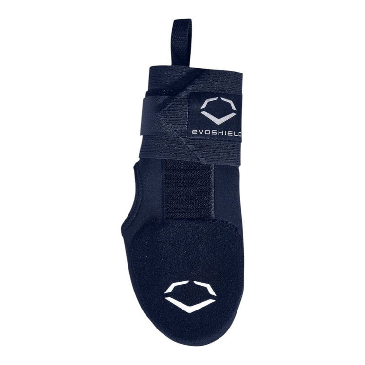 Guante deslizante Radach Sports Evoshield para mano derecha en color azul marino con placas protectoras y correa