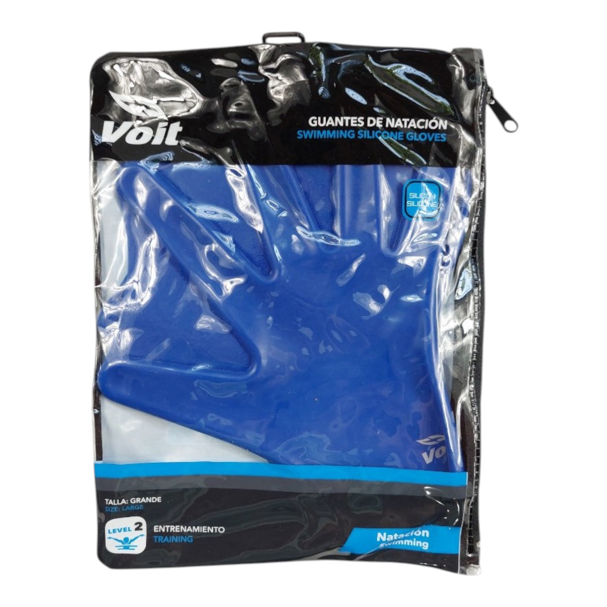 Guantes de natación Radach Sports Voit de silicona azul para entrenamiento de resistencia en agua