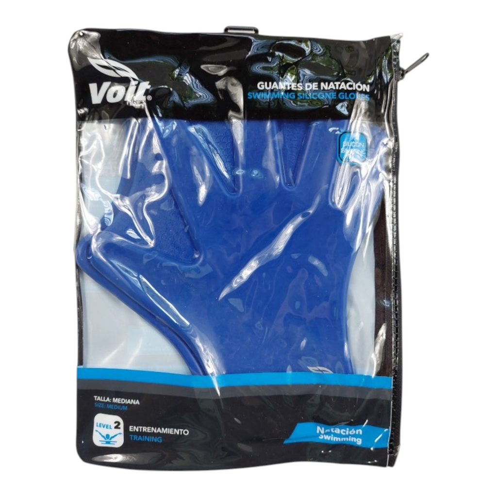 Guantes de natación Radach Sports Voit de silicona azul para entrenamiento de resistencia en empaque original