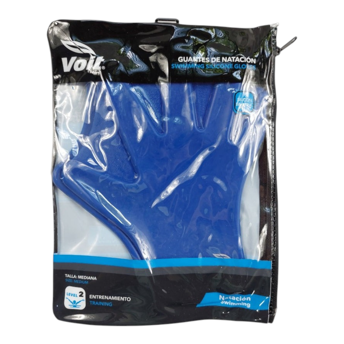 Guantes de natación Radach Sports Voit de silicona azul para entrenamiento de resistencia en empaque original