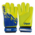 Guantes de portero Voit Prime en color amarillo y azul con detalles de malla, disponibles en Radach Sports