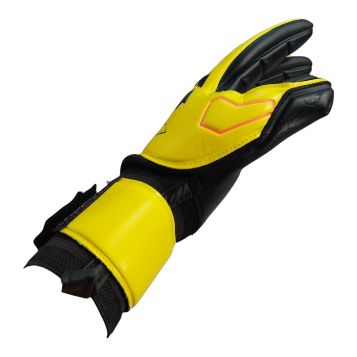 Guantes de portero Radach Sports Voit Spoma Snakebite amarillos con palma de látex y ajuste ergonómico profesional