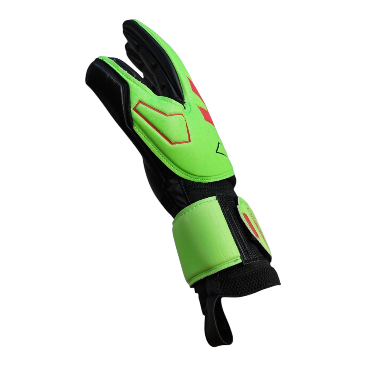 Guantes de portero Radach Sports Voit Snakebite en color verde con palma de látex y ajuste ergonómico profesional