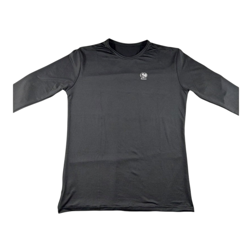 Licra deportiva de beisbol Radach Sports de manga larga en color negro con logo en el pecho