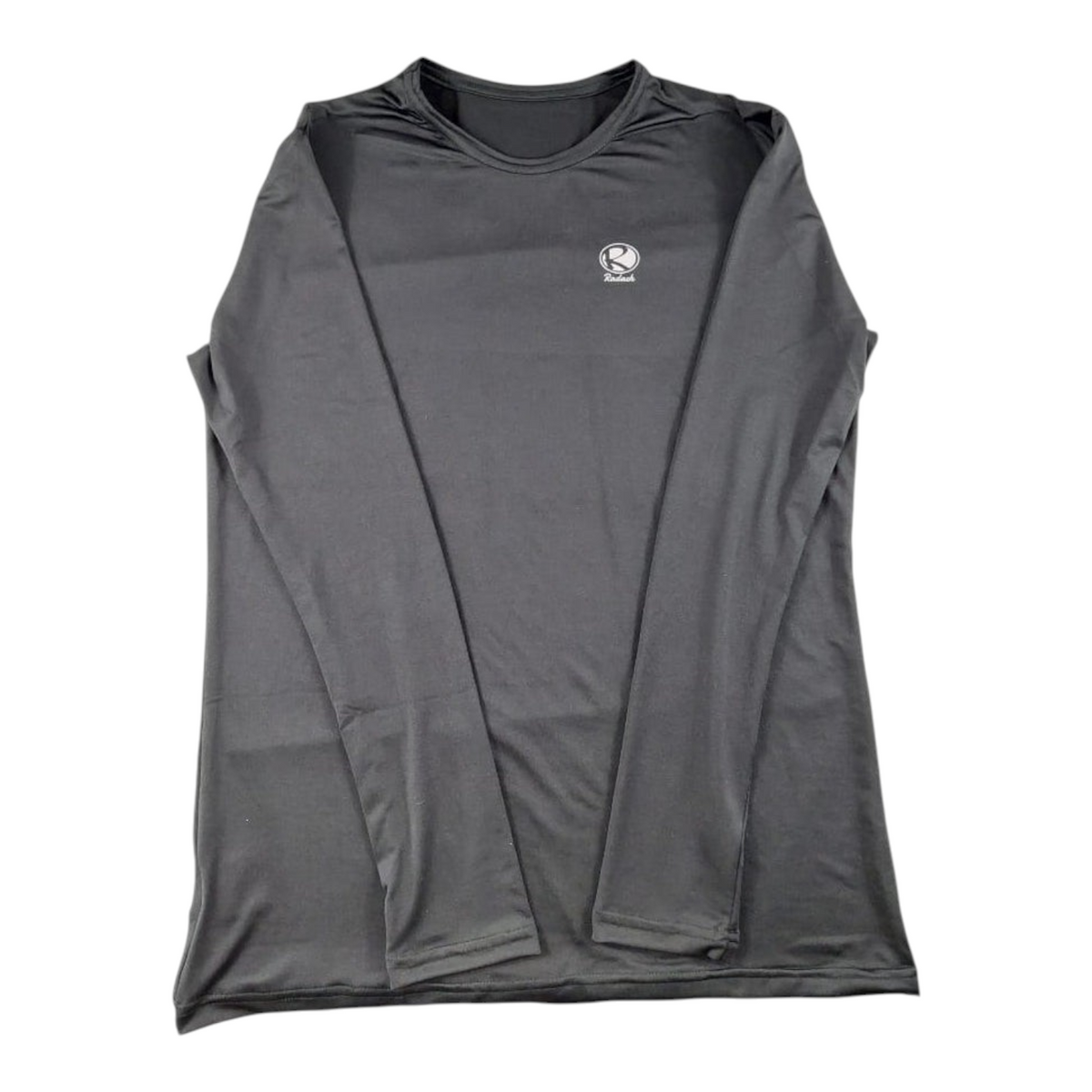 Licra deportiva de beisbol Radach Sports color negro de manga larga con logo en el pecho