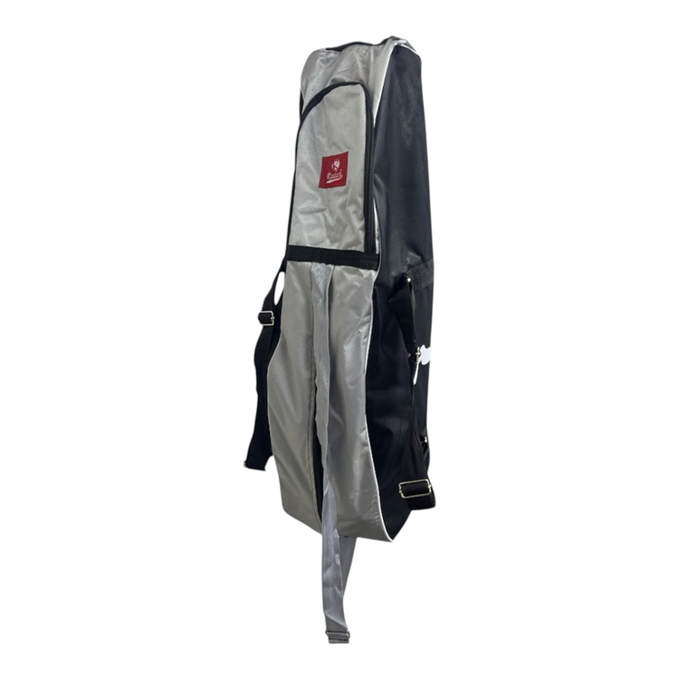 Maleta Radach Sports para bates de béisbol y sóftbol en color negro y gris con diseño vertical y correas ajustables