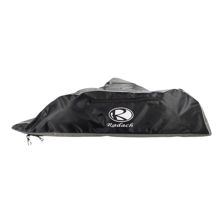 Maleta Radach Sports Tote 2.0 para beisbol y softbol en color negro y gris con capacidad para dos bates