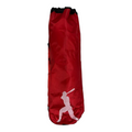 Maleta tipo costal Radach Sports roja de poliéster para equipo de béisbol y sóftbol con gráfico de bateador