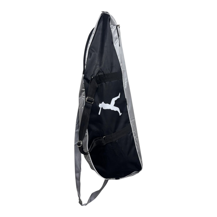 Maleta Radach Sports para bates de béisbol y sóftbol en color negro y gris con correa ajustable