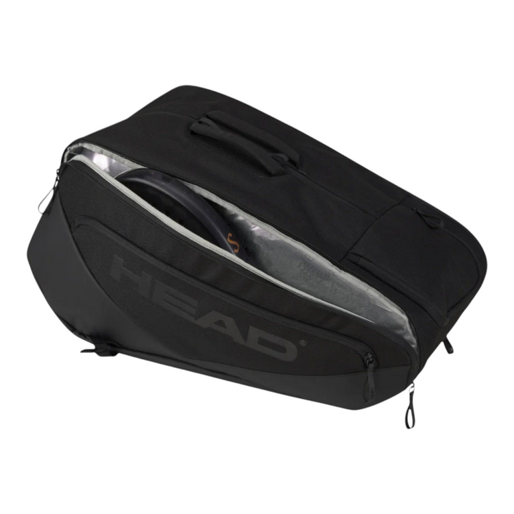 Maleta paletero Radach Sports Head Pro X L en color negro con compartimento térmico para palas de pádel