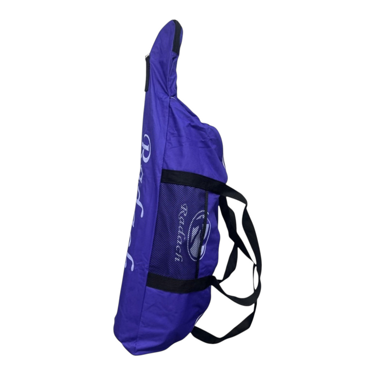 Maleta tote Radach Sports individual para beisbol y softbol en color morado con bolsillo lateral de malla