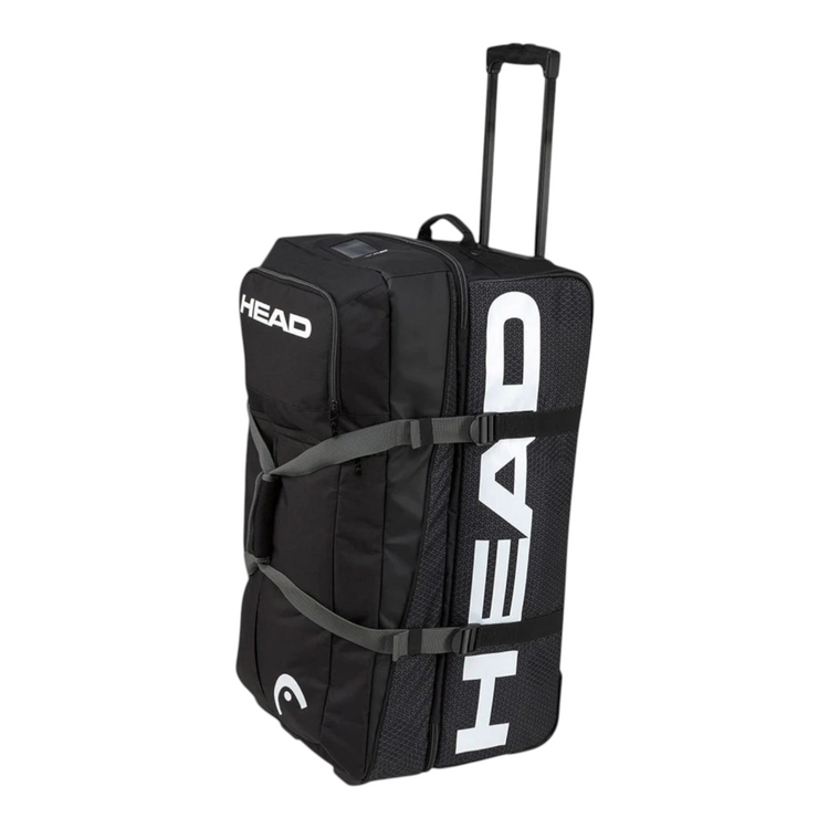 Maleta de viaje negra Head Tour Team Traveler de Radach Sports con mango telescópico y compartimentos espaciosos