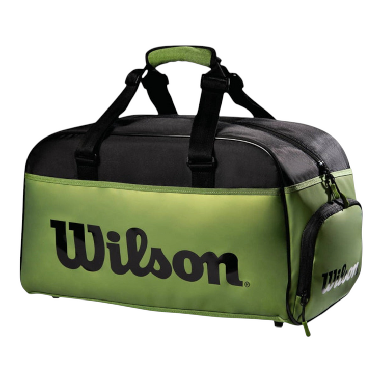 Maleta deportiva Radach Sports Wilson Super Tour Blade en color verde y negro con compartimento lateral para zapatos