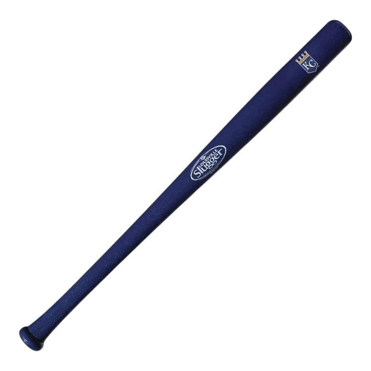 Mini bate de béisbol Radach Sports Louisville Slugger de 18 pulgadas color azul con logo de los Reales de Kansas City