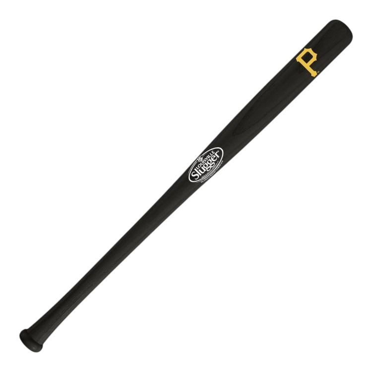 Mini bate de béisbol Radach Sports Louisville Slugger de 18 pulgadas, color negro con logo de Piratas de Pittsburgh