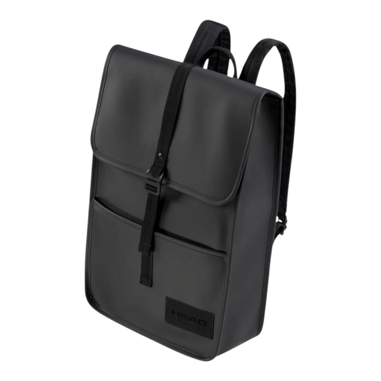 Mochila negra Radach Sports Head Pro de 23 litros con compartimento para raquetas, portátil y diseño versátil