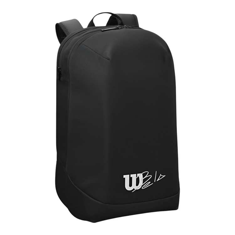 Mochila de pádel negra Radach Sports Wilson Bela con compartimentos especializados y correas acolchadas