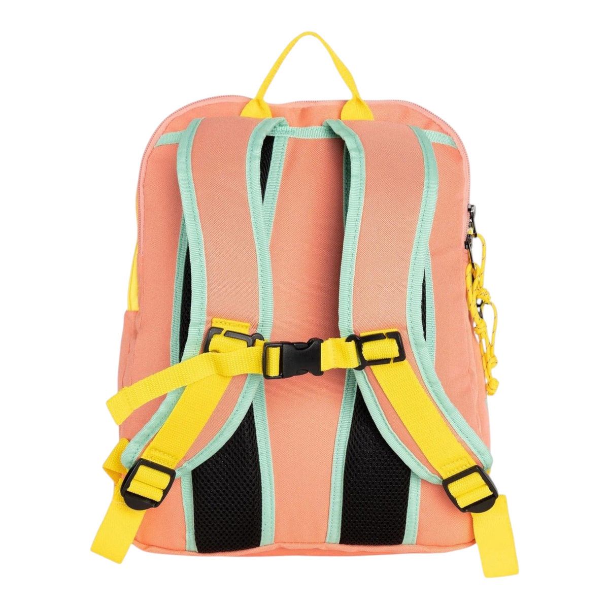 Mochila Radach Sports Head Kids en color rosa y menta con correas amarillas, diseñada para una raqueta de tenis junior