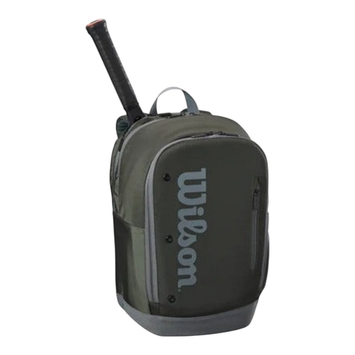 Mochila de tenis Radach Sports Wilson Tour en color verde oscuro con capacidad para dos raquetas