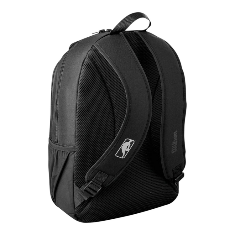 Mochila Radach Sports Wilson NBA Lakers negra con correas acolchadas y logo de la NBA en la parte trasera