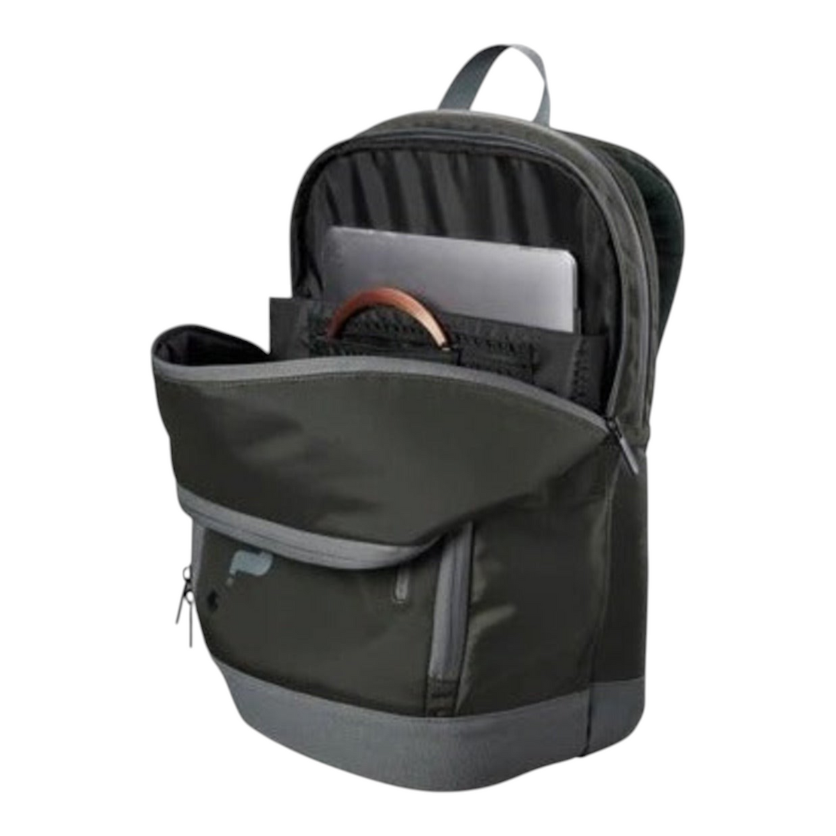 Mochila de tenis Radach Sports Wilson Tour en color verde oscuro con compartimento para dos raquetas y laptop