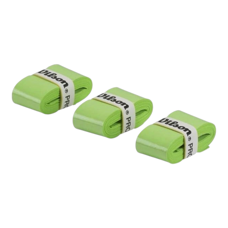 Paquete de 3 overgrips Radach Sports Wilson Pro color verde lima para raqueta con alta absorción y agarre profesional