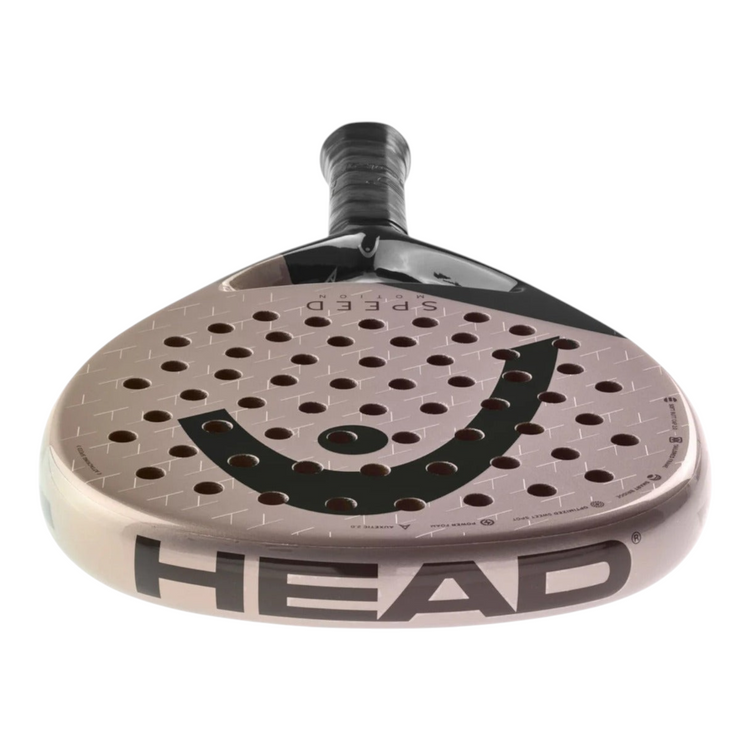 Pala de pádel Radach Sports Head Speed Motion 2025 con diseño aerodinámico, superficie híbrida y tecnología Auxetic.