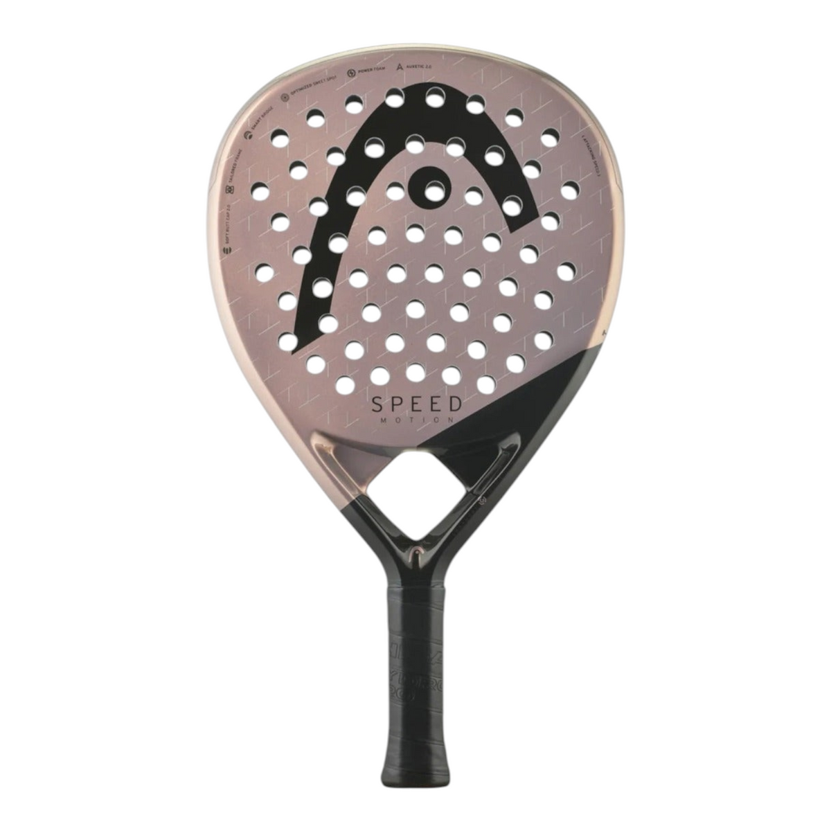 Pala de pádel Radach Sports Head Speed Motion 2025 en tonos cobre y negro con tecnología Auxetic 2.0